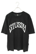 STUSSY 25SS ARCHED PIGMENT DYED TEE Black Size L