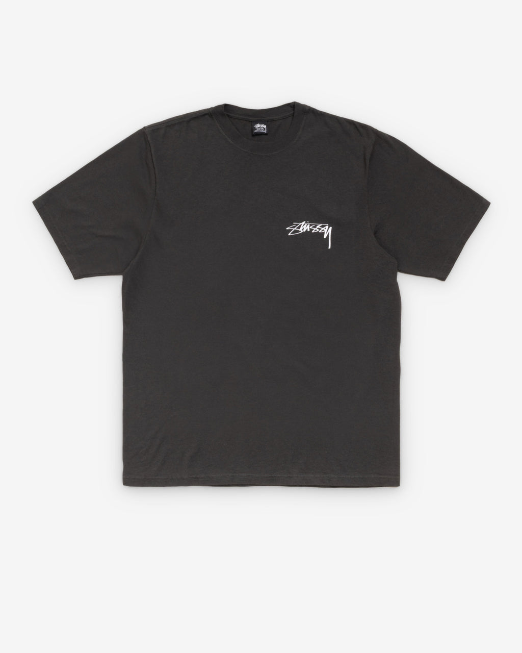 Stüssy  - Men's Skate Stack Pig. Dyed Tee - (Faded Black)
