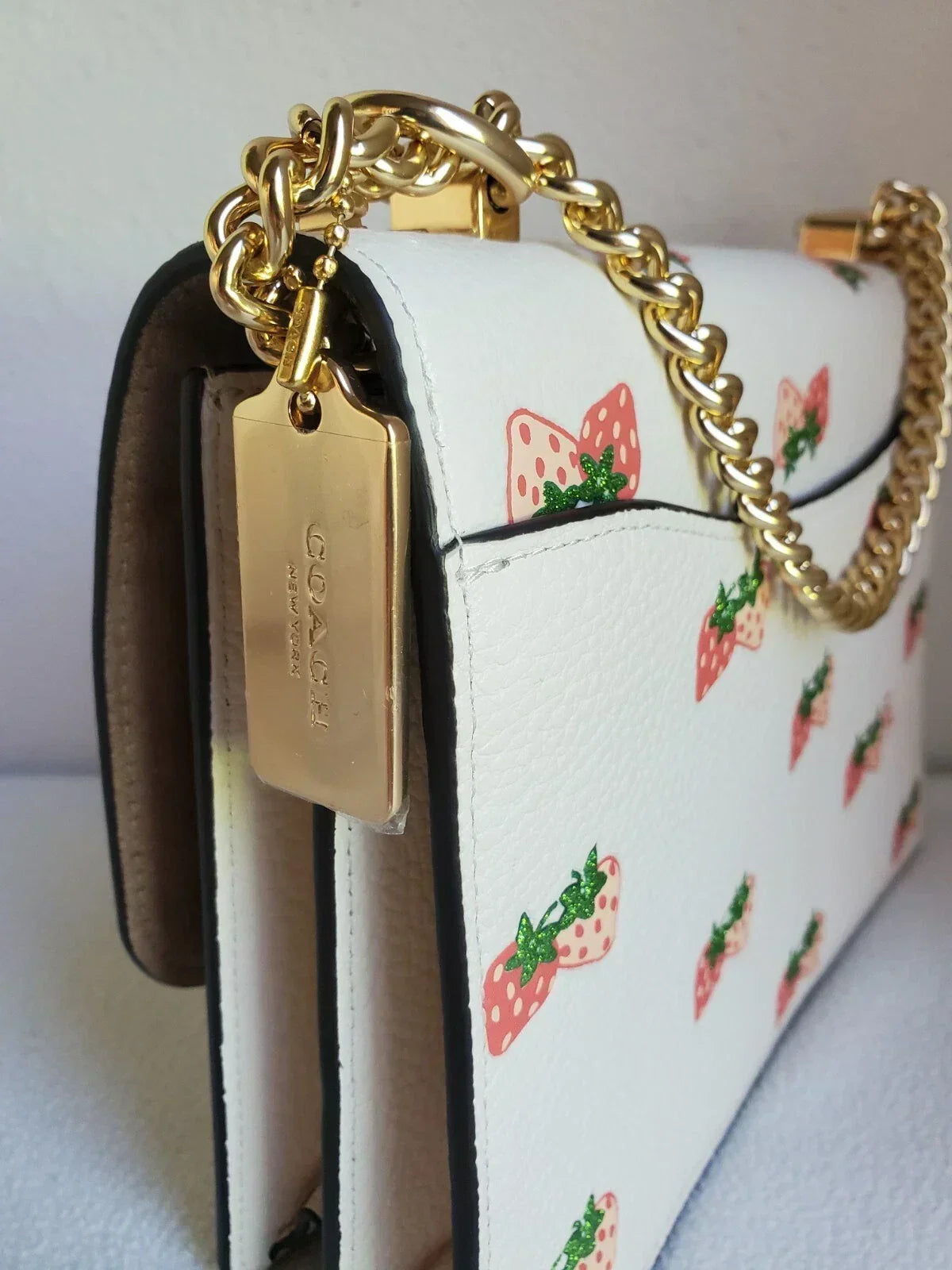Coach Klare Crossbody With Strawberry Print