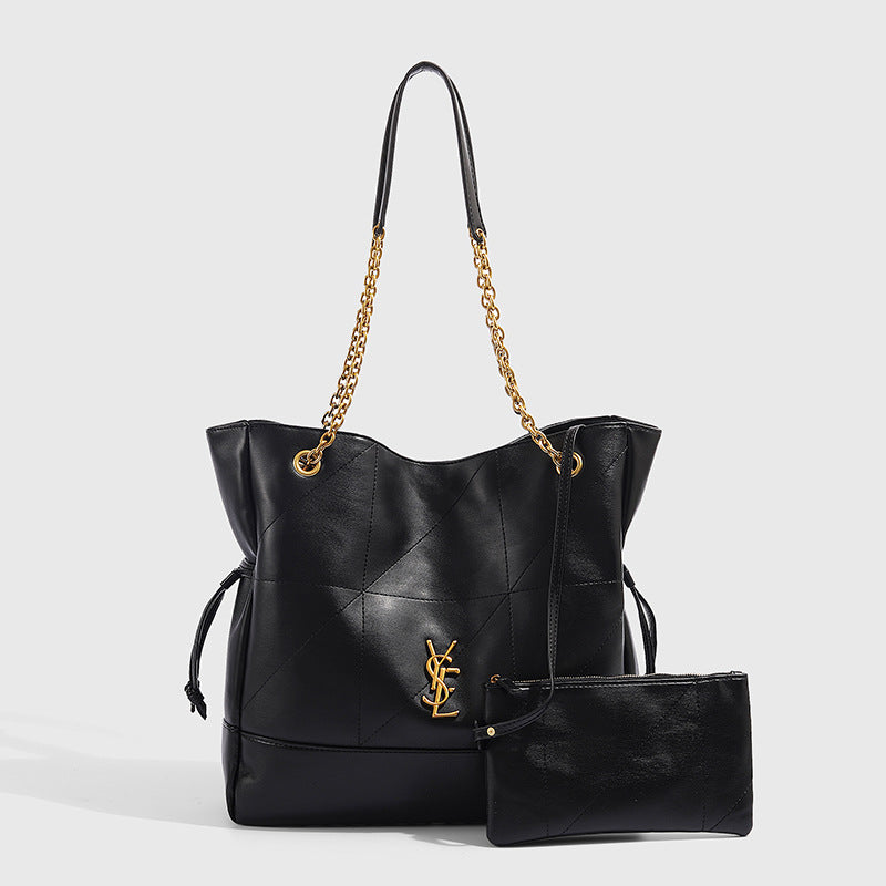 YSL  Jamie 4.3 large pochon leather Tote bag 34x10x33cm