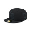 Mexico Baseball New Era Anniversary Logos Black on Black 59FIFTY Fitted Hat