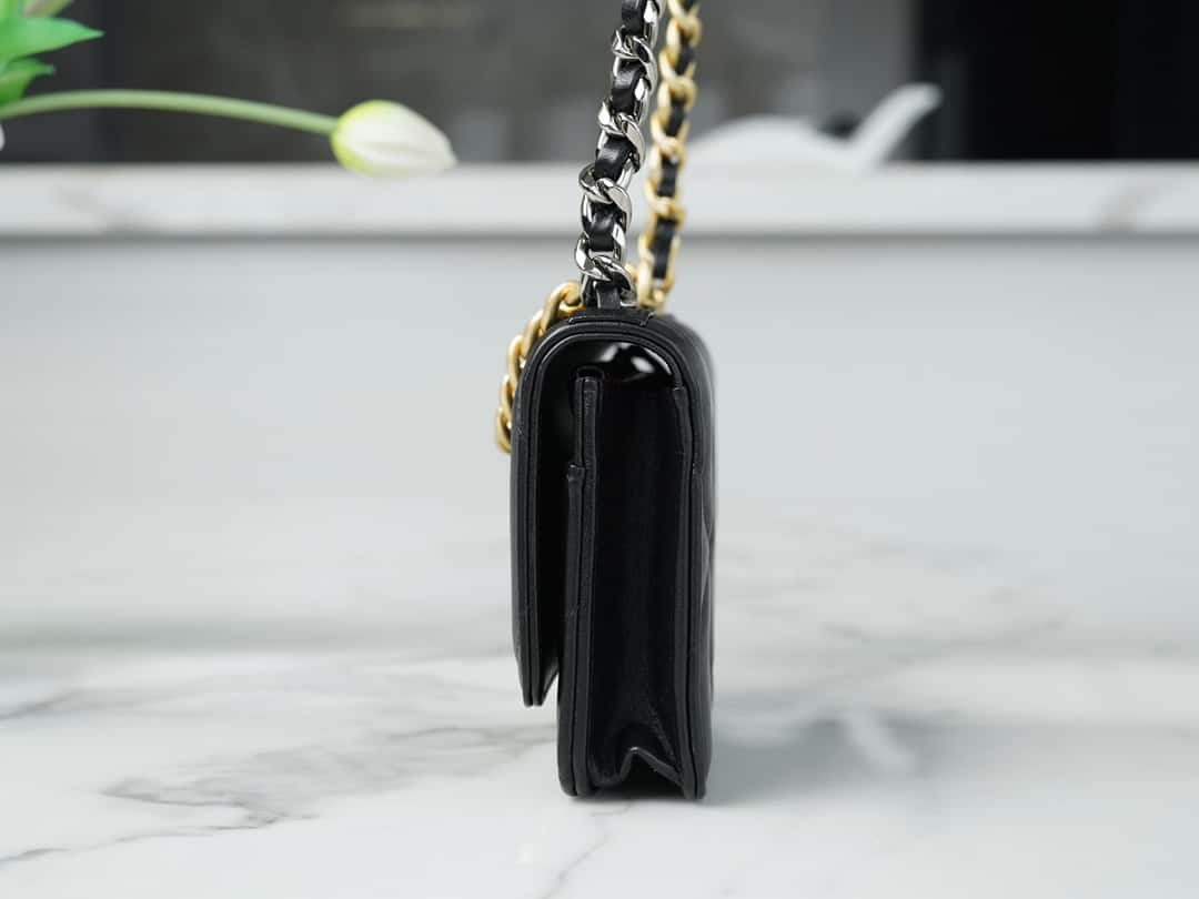 Chanel 19 WOC Wallet On Chain AP0957 BLACK Flap Bag