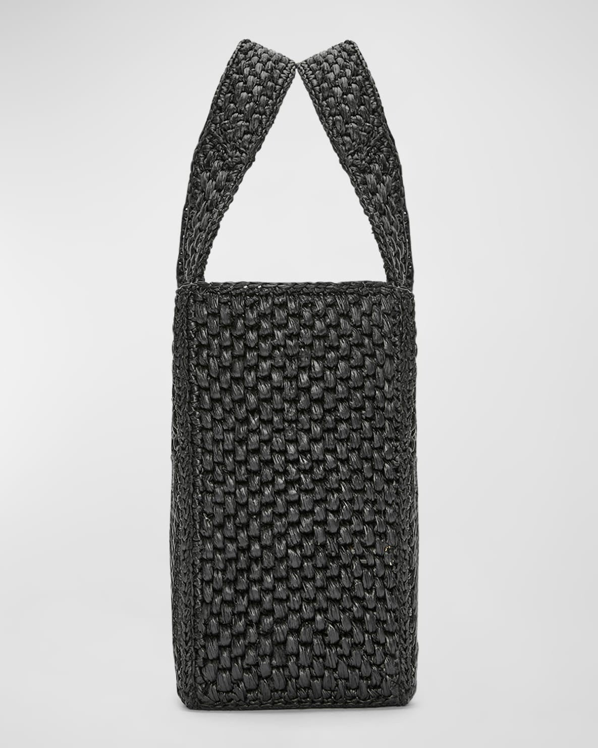 LOEWE x Paula¡¯s Ibiza Font Tote Small Bag in Raffia