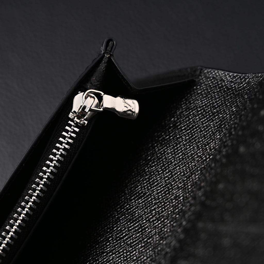 Louis Vuitton Brazza Wallet – Monogram Eclipse Canvas Long Bifold (M61697)