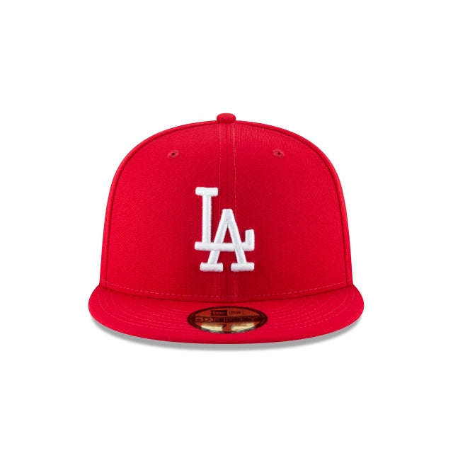Los Angeles Dodgers Scarlet Basic 59FIFTY Fitted Hat