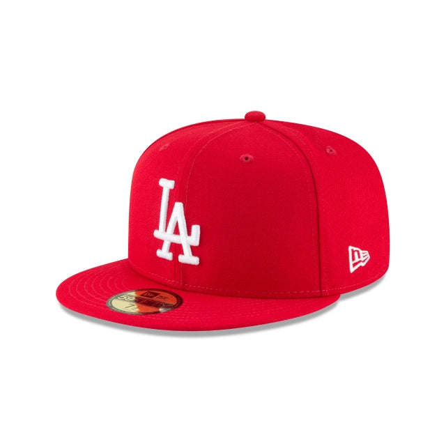 Los Angeles Dodgers Scarlet Basic 59FIFTY Fitted Hat