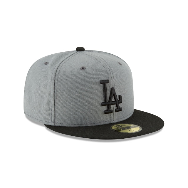 Los Angeles Dodgers Storm Gray Basic 59FIFTY Fitted Hat