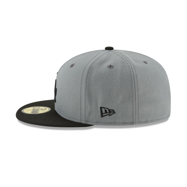 Los Angeles Dodgers Storm Gray Basic 59FIFTY Fitted Hat