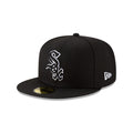 Chicago White Sox Black Outline 59FIFTY Fitted Hat