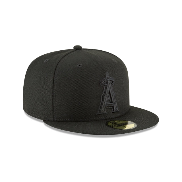 Los Angeles Angels Blackout Basic 59FIFTY Fitted Hat