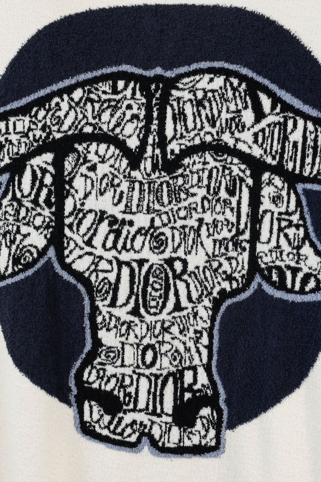 Dior x Stussy "Year of the Ox" Ivory Terry Cloth Graphic Tee