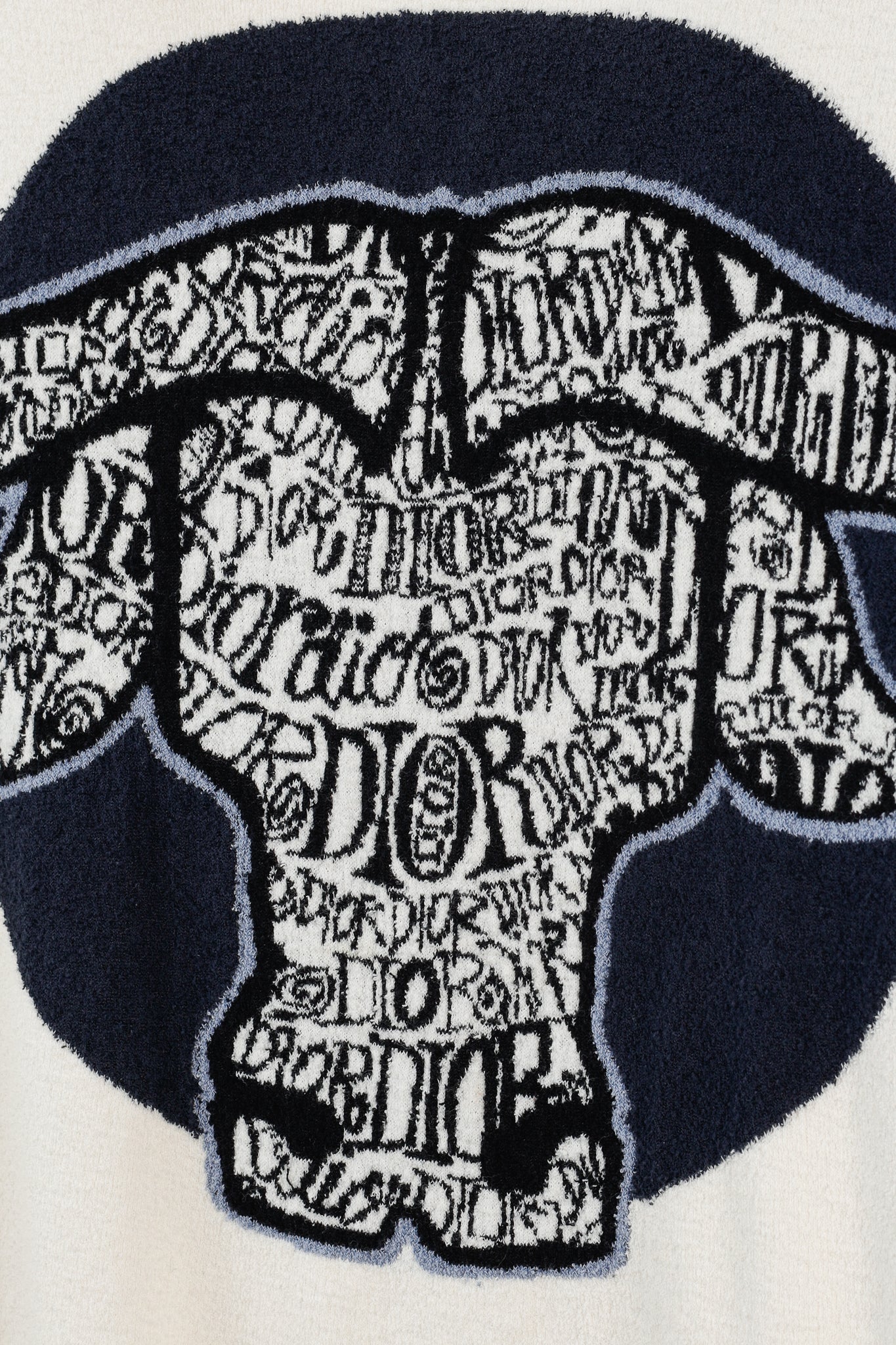 Dior x Stussy "Year of the Ox" Ivory Terry Cloth Graphic Tee