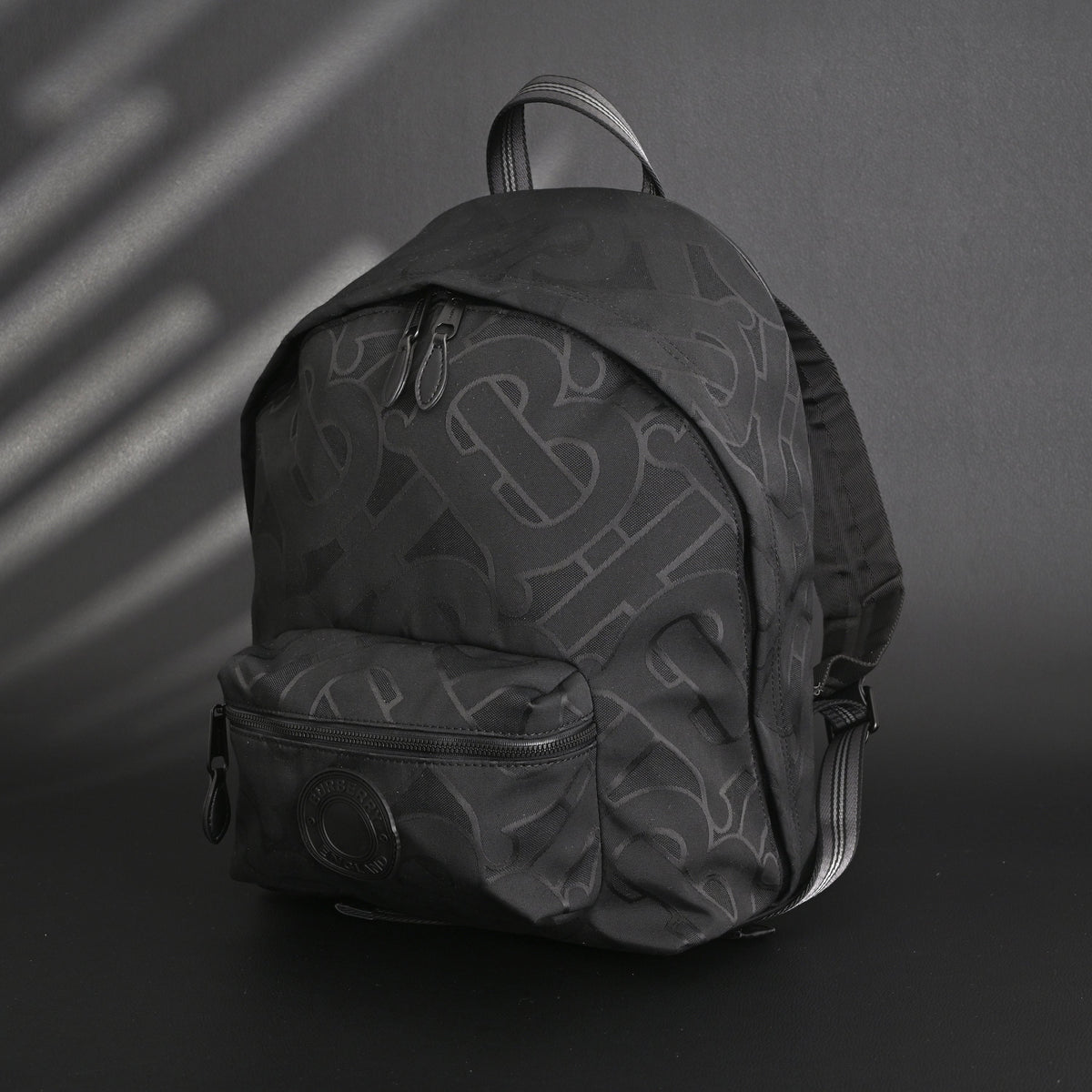 Burberry Monogram Black Nylon Backpack