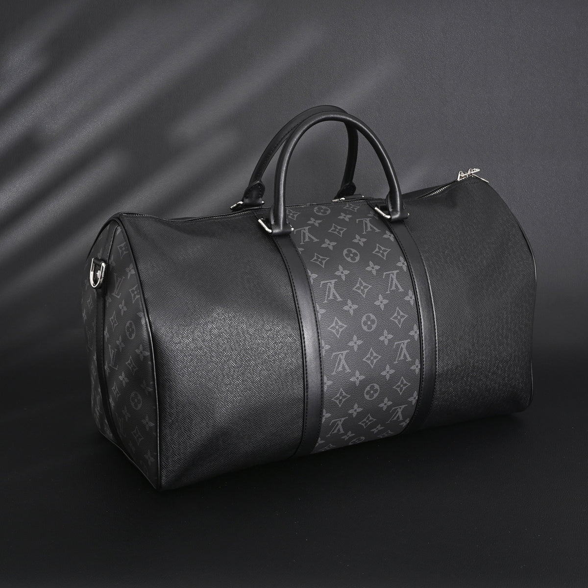 Louis Vuitton Keepall Bandoulière 50 – Monogram Eclipse Canvas Travel Bag