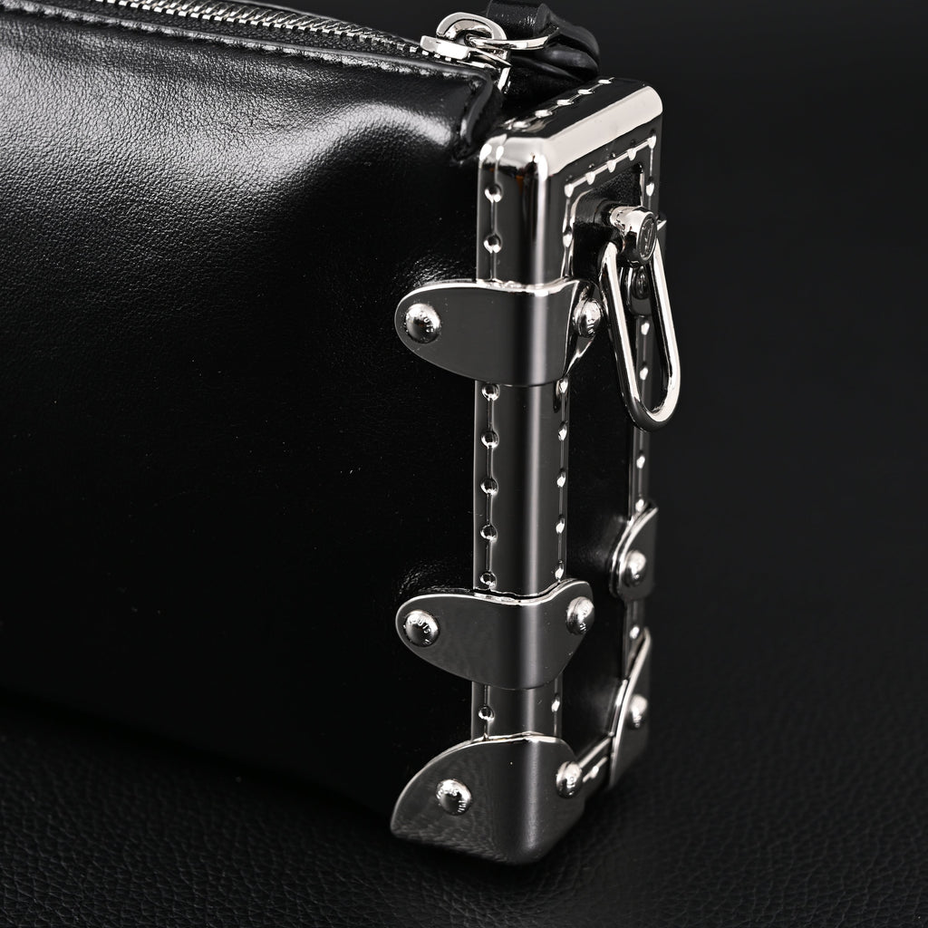 Louis Vuitton Soft Trunk Monogram Black Leather Crossbody Bag