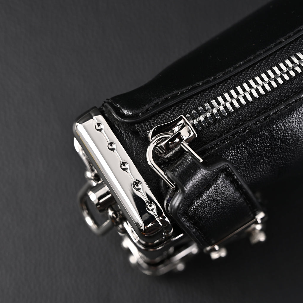 Louis Vuitton Soft Trunk Monogram Black Leather Crossbody Bag