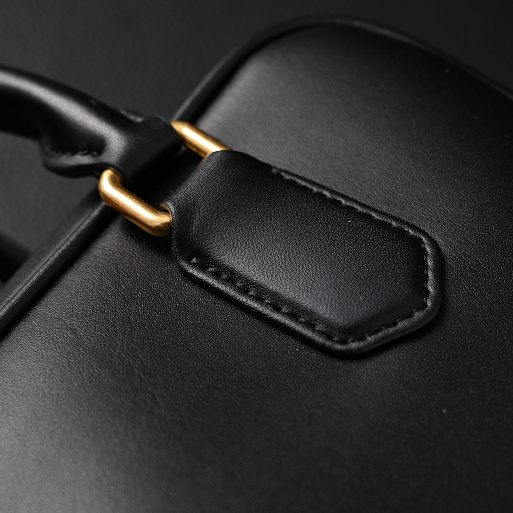 Miu Miu Black Matelassé Leather Satchel Bag – Mini Top Handle