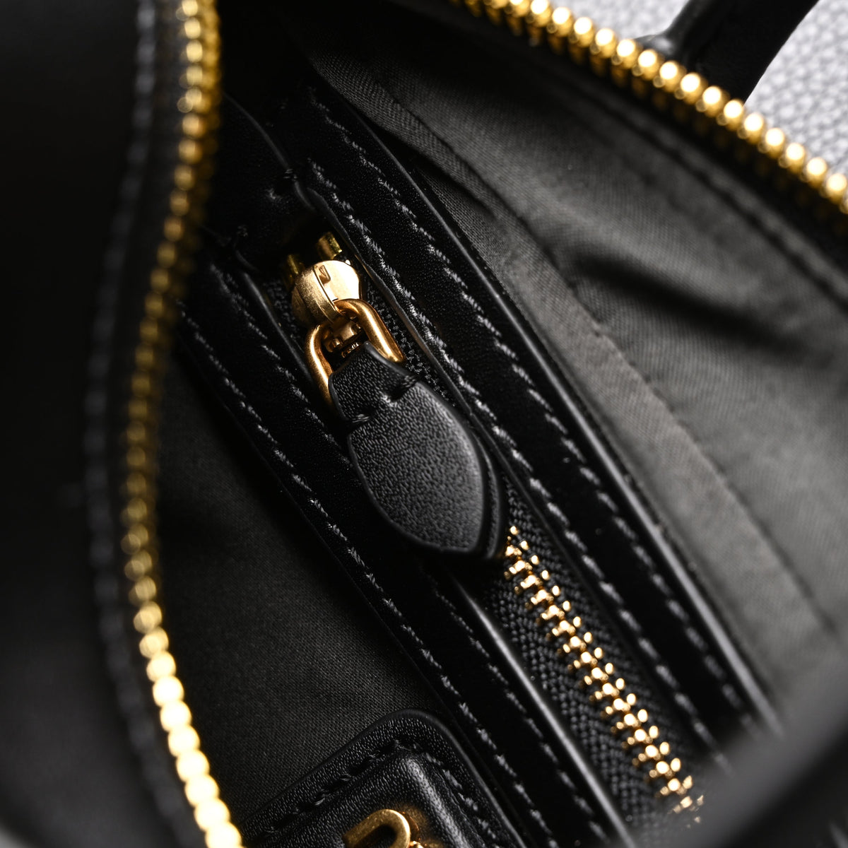 Miu Miu Black Matelassé Leather Satchel Bag – Mini Top Handle