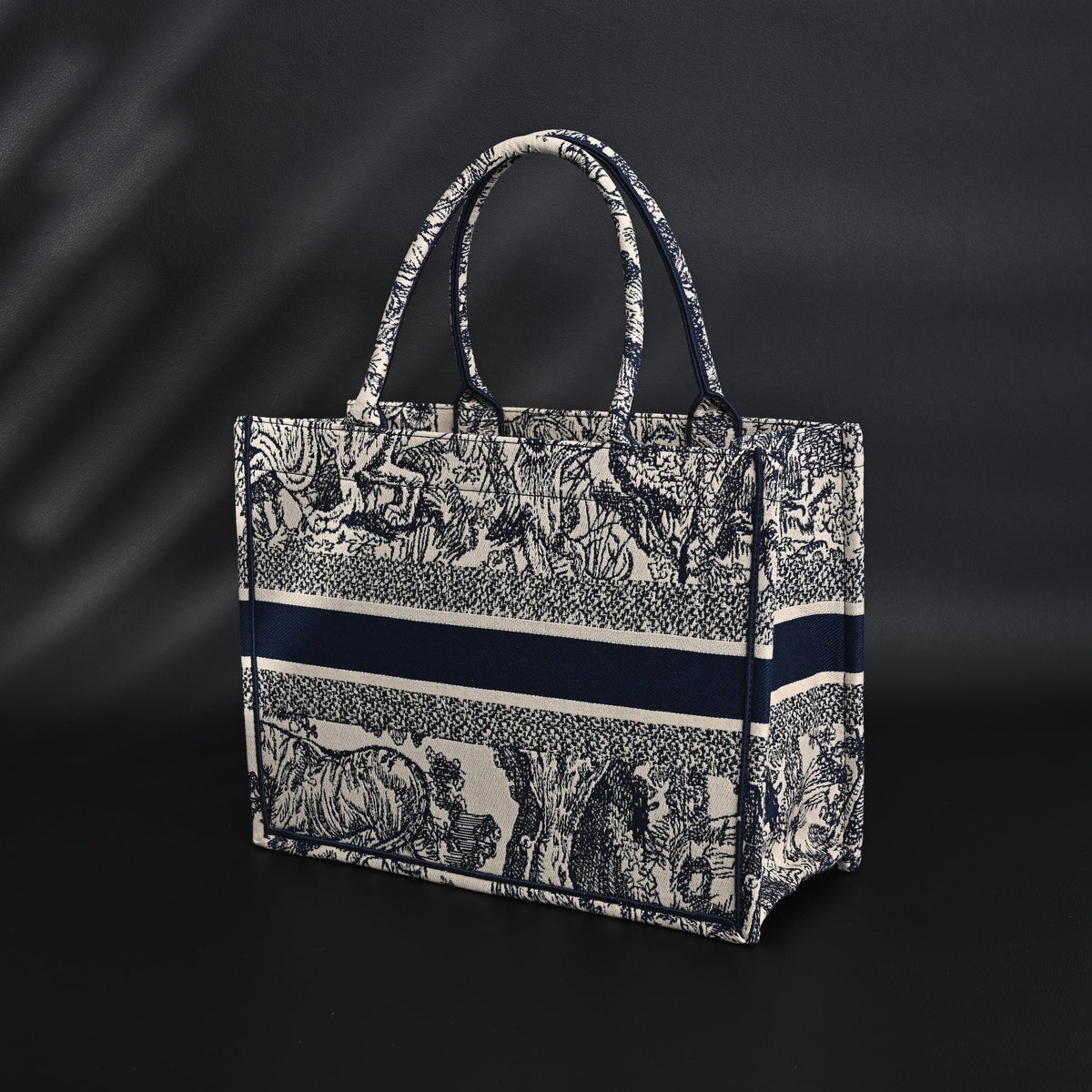 Dior Book Tote Bag – Blue Toile de Jouy Embroidery