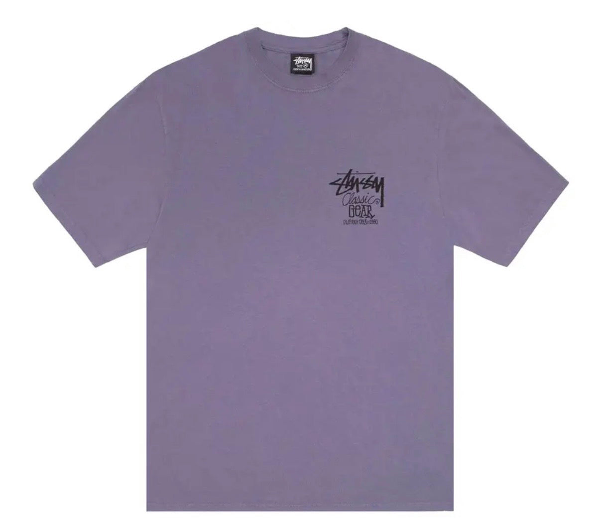 Stussy Classic Gear Pigment Dyed Grape Tee