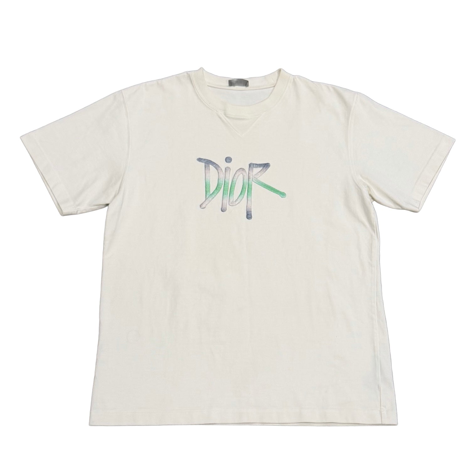 Dior x Shawn Stussy Multicolor logo tee