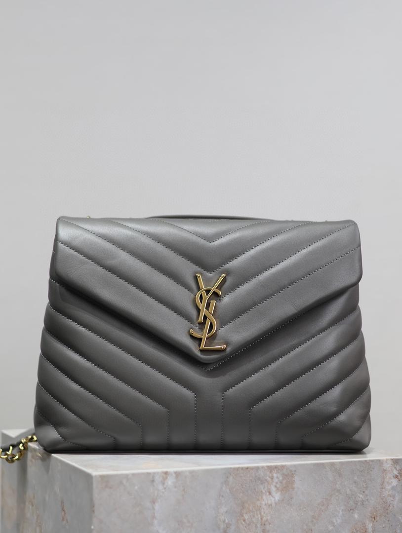 YSL Loulou Small Bag Gray