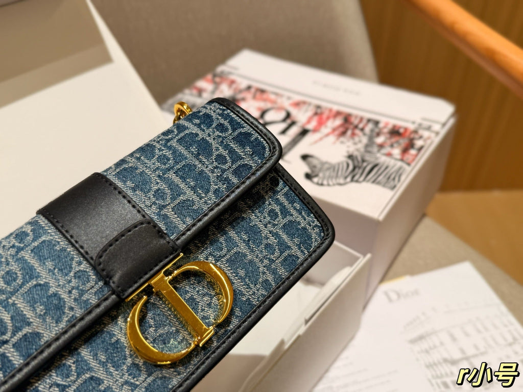 Dior New Fashion Denim Chain Bag 22x13x6cm