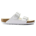 'Arizona BS' women's double strap slide sandal - white