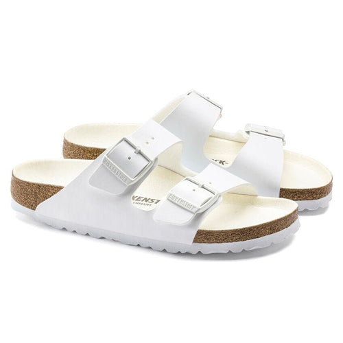 'Arizona BS' women's double strap slide sandal - white