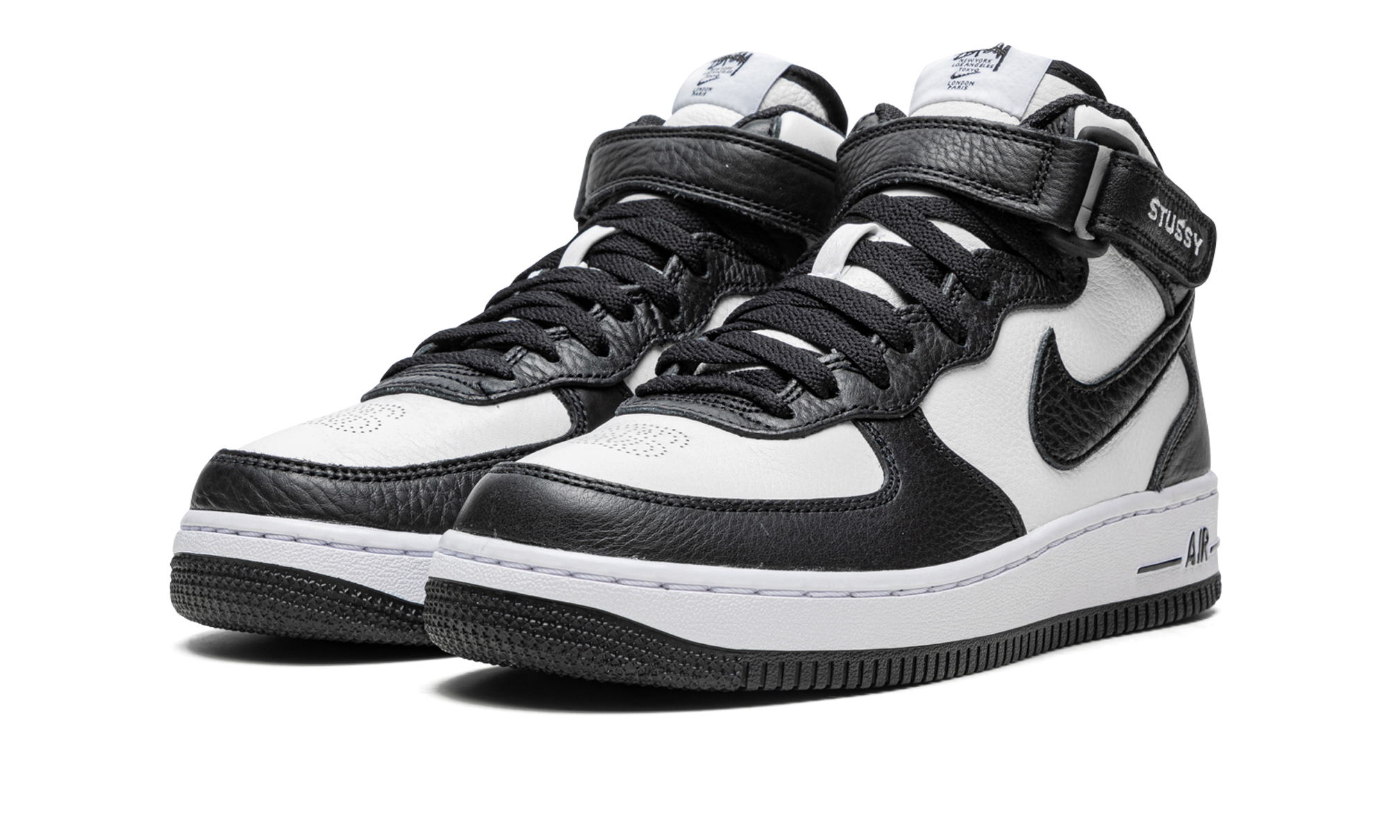 Air Force 1 Mid "Stussy - Light Bone Black" DJ7840 002