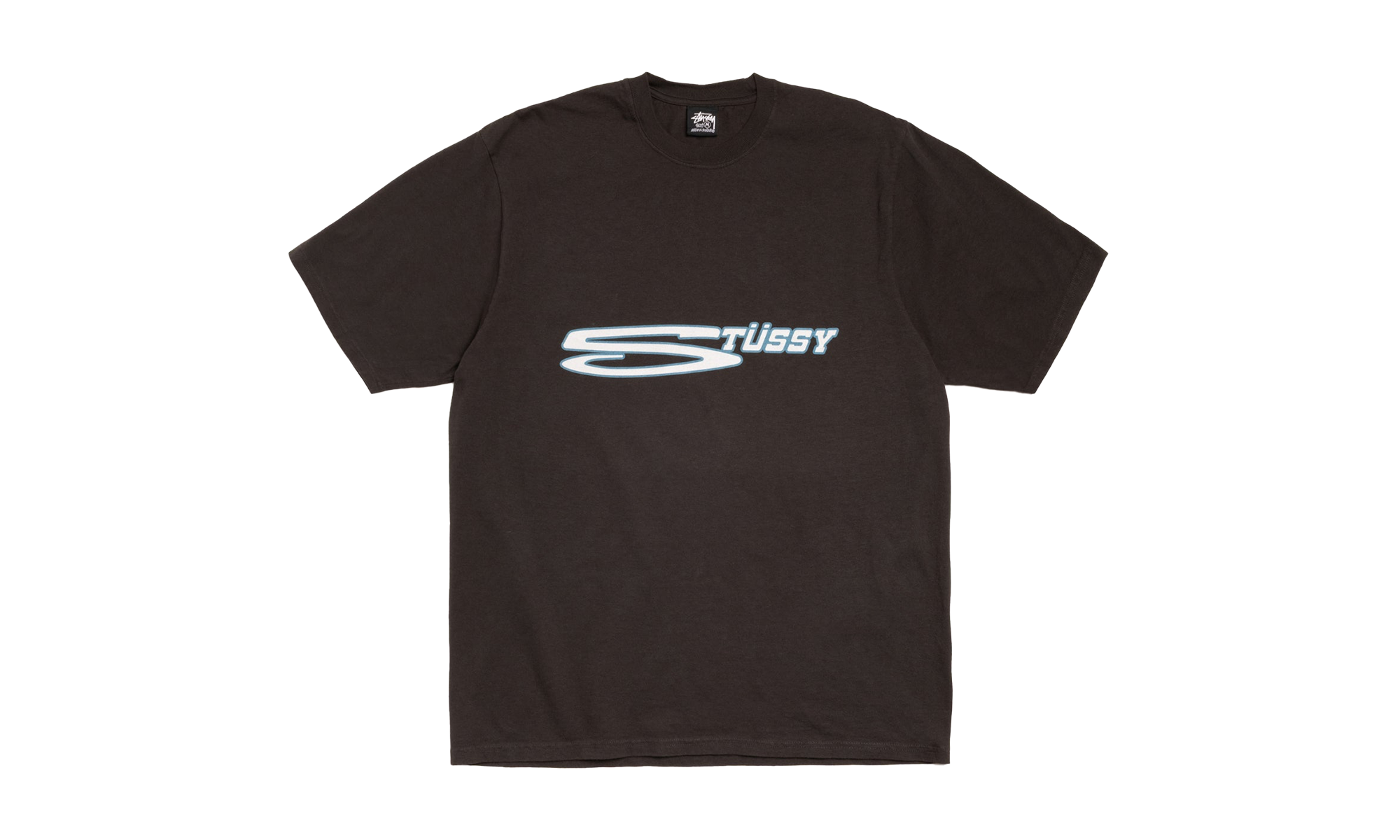 STRETCH TEE PIGMENT DYED "Faded Black" STUS259