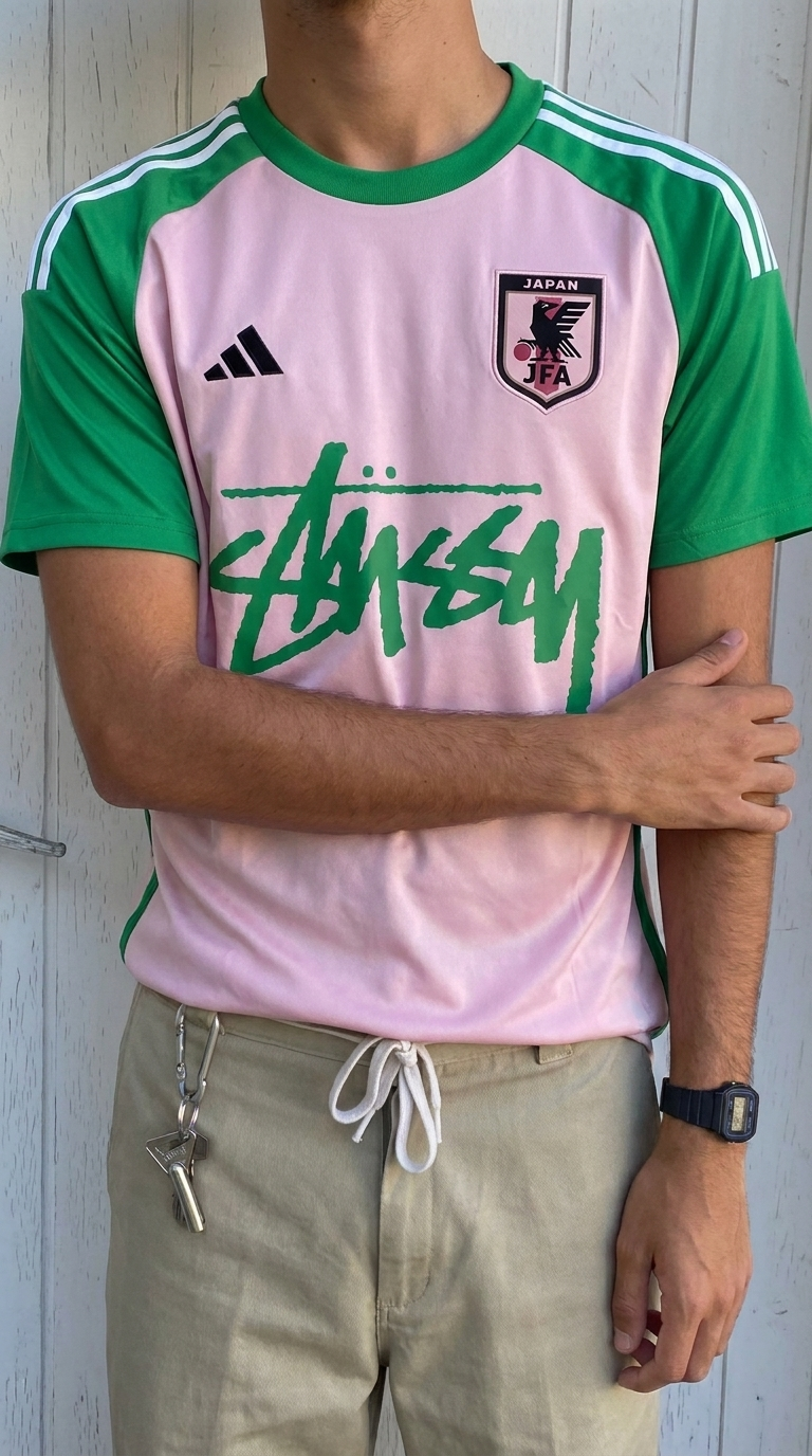 STÜSSY x “JAPAN” JERSEY - PINK