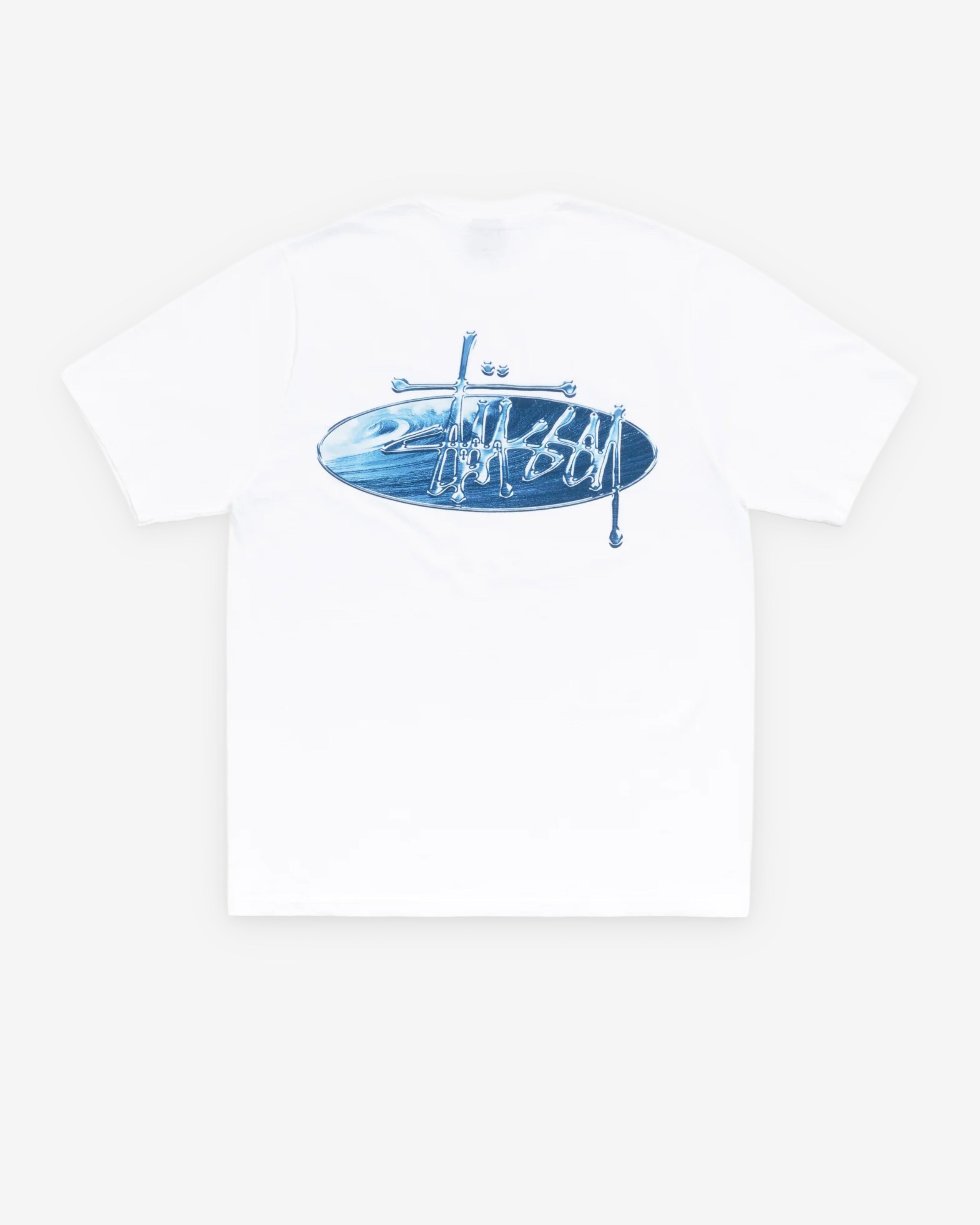 Stussy - Men's Wave Oval Tee - (White)
