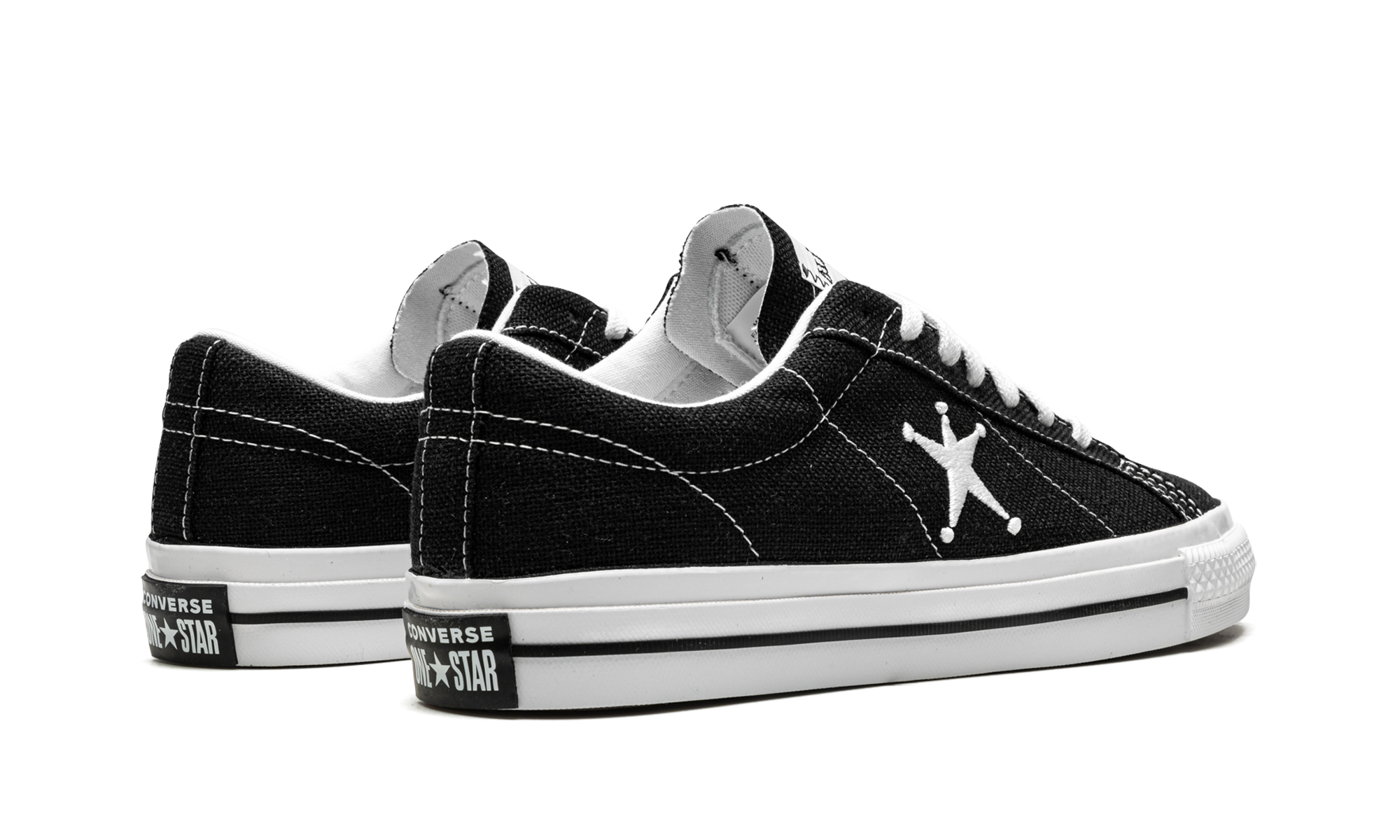 STUSSY X ONE STAR OX LOW "Black" 173120C