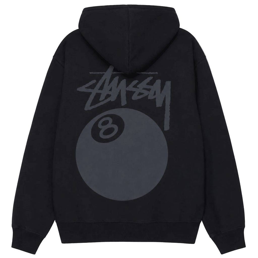 Stussy 8 Ball Pigment Dyed Hoodie Black